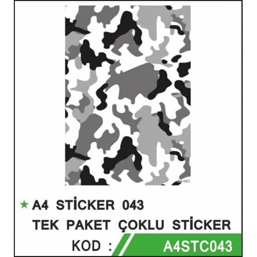 New 2021 Gray White Camouflage motorcycle sticker set high quality foil A4 STİCKER 043 TEK PACKAGE MULTI STİCKER-500x500 Turkey