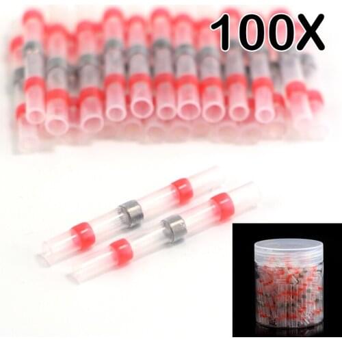 10/20/50PCS Heat Shrink Soldering Sleeve Terminals Insulated Waterproof Butt Connectors Kit Electrical Wire Soldered Terminals