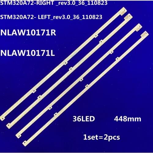 NEW kit) 2 PCS LED backlight strip for PANASONIC TX-L32X5B VVX32H125G00 LE32HWD STM320A72-RIGHT LEFT_rev3.0_36_110823