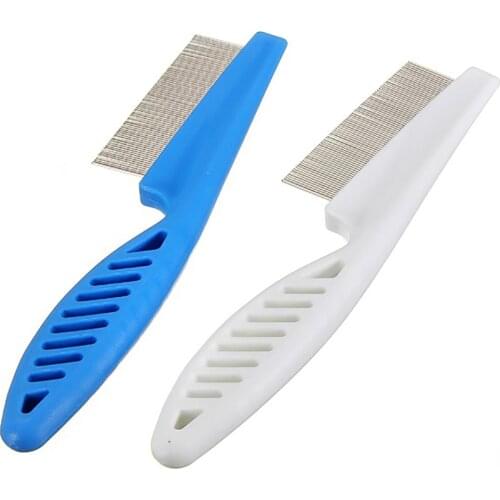 Pet Dog Cat Teeth Brush Grooming Fur Hair Comb Tool Portable Cleaning Plastic