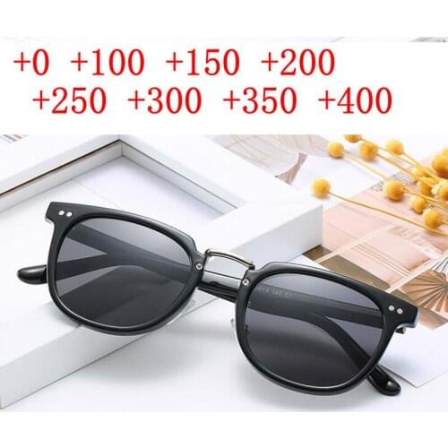 Retro Outdoor Bifocal Sunglasses Reading Glasses Presbyopia Sun Glasses Men Women Enlarge Bifocal Reader UV400 with box NX