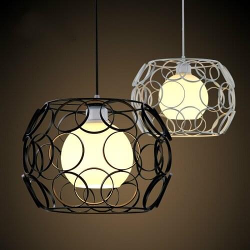 Mediterranean single bird pendant light dining room lamp study bar suspension luminaire