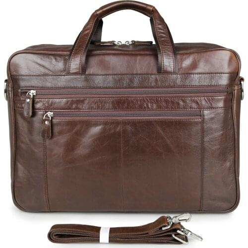Men Bag Genuine Maletines Leather Laptop Briefcase Business Office Bags 17 Hombre Inch Computer