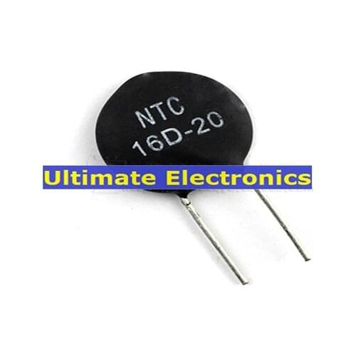 20pcs Thermistor NTC16D-20 16D-20 16D20 20MM Diameter Negative Temperature coefficient