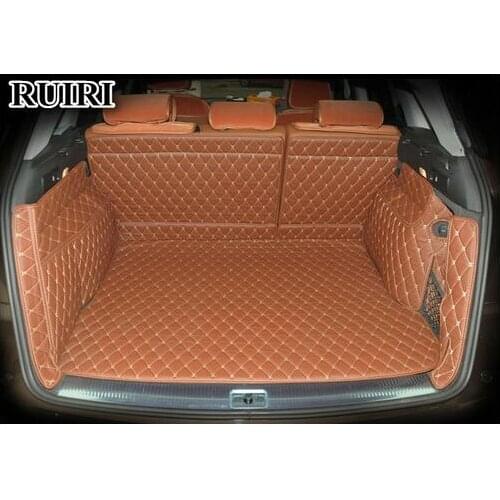 Top quality mats! Special car trunk mats for Audi Q5 2017-2009 waterproof cargo liner mat boot carpets for Q5 2013,Free shipping