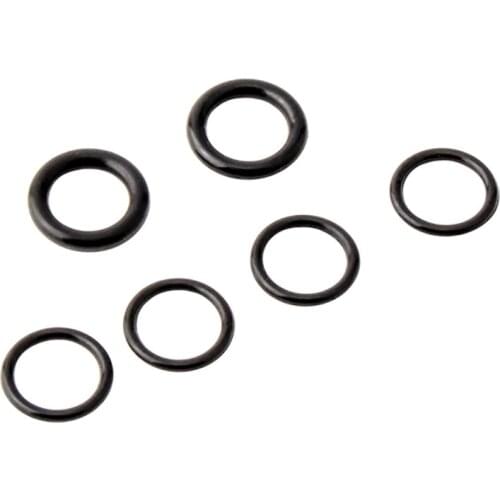 6pc/set Mountain Road Bike Disc Brake Caliper Sealing Ring O-Ring Brake Piston Bicycle PE Wear-Resistant Sealing Ring