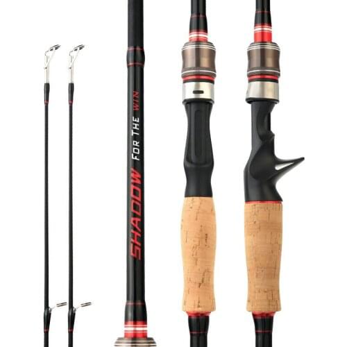 3PCS 1.8m/2.1M/2.4m Max Steel Rod Carbon Spinning Casting Fishing Rod with Baitcasting Rod for Bass Pike Fishing