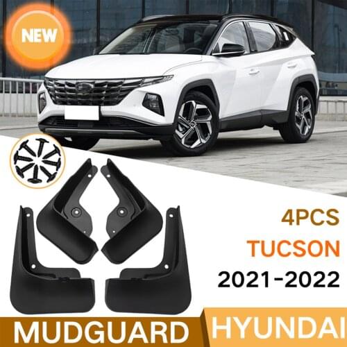 4pcs Car Mudguards ABS Black Mud Flap Flaps Splash Guards For Hyundai Tucson 2021 2022