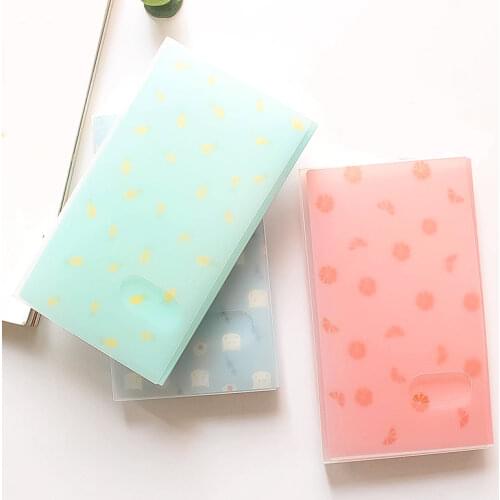96 Pockets Animal Fruits Photo Album Name ID Card Holder Business Card Clip Ticket Collection Book Card Stocks