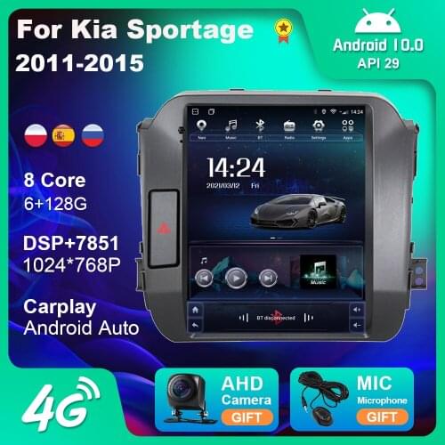 Autoradio for Kia Sportage 2011-2015 Android Car Stereo Radio 9.7 Inch Vertical Screen Multimedia Player Audio for Cars No 2din