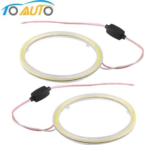 Car-styling 12V Auto Halo Rings Super Bright WhiteCOB Angel Eyes Lights Fog Lamp Headlight 110mm 81 Chip Drl Led Angel Eyes Moto