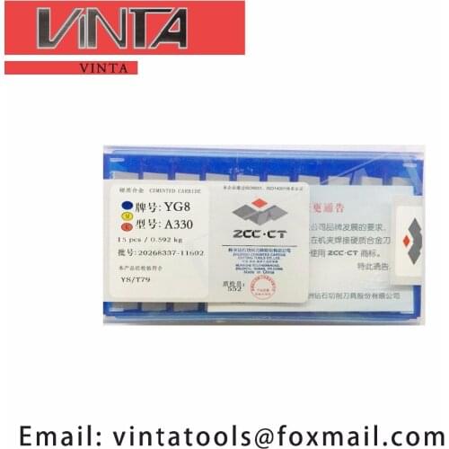 Free shipping high quality 15pcs/lots A330 YG6/ YG8/ YW1/ YW2/ YT5/ YT14/ YT15 cnc caibide welding inserts