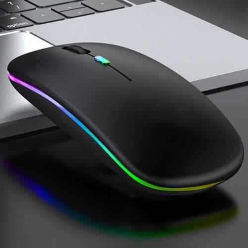 Wireless Mouse Rechargeable RGB Bluetooth-compatible 2.4G Silent Laptop Gaming Mouse Mouse for Computer LED Backlit Mice