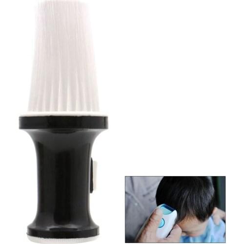 Black Plastic Hair Salon Neck Duster Refillable Powder Brush