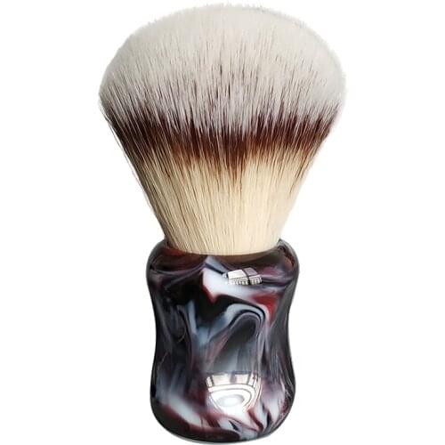 DS 26mm soft synthetic hair knot shaving brush with colorful handles