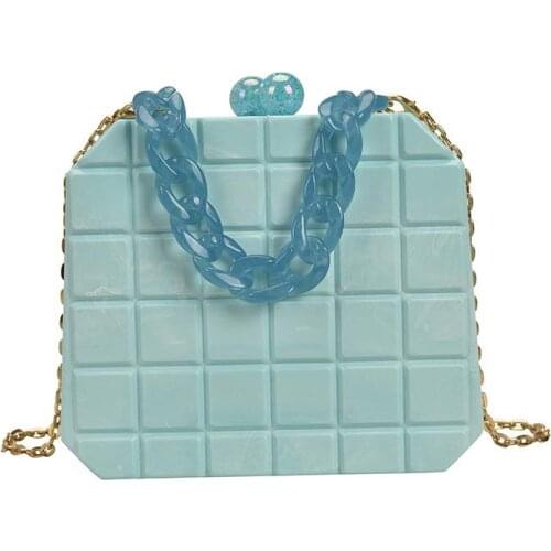 Quality Party Designer Acrylic Box Evening Bag Women 2022 Summer Luxury Top Handle Dinner Clutch Purses Ladies Handbag And Purse