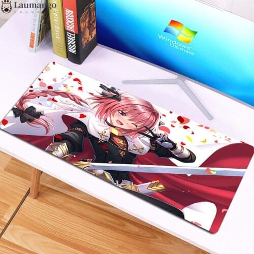Mouse pad astolfo 800x300mm mats wrist rest Computer mouse mat gaming anime mousepad keyboard games pc gamer kawaii