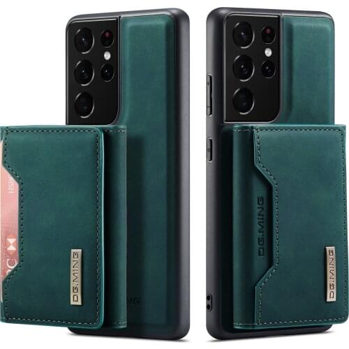 2021 Luxury Magnetic Leather Case for Samsung Galaxy S21 Ultra S21+ S 21 Removable Wallet Book Card Slots Holder Cover S21 FE