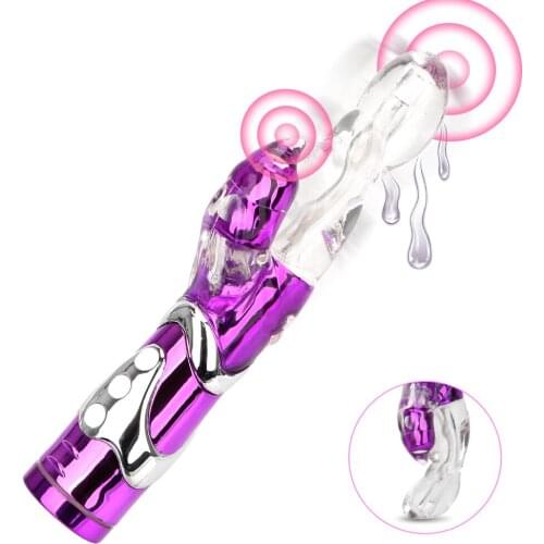 Masturbator 8 Speeds Dual Vibration G Spot Rabbit Vibrator Vagina Clitoris Double Vibrator Sex Toys for Women Vibrating Dildo