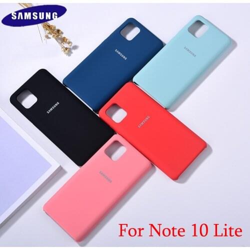 Original Samsung Galaxy Note 10 Lite Case Silky Silicone Cover Soft-Touch Back Protective Housing Shell For SAMSUNG Note 10Lite