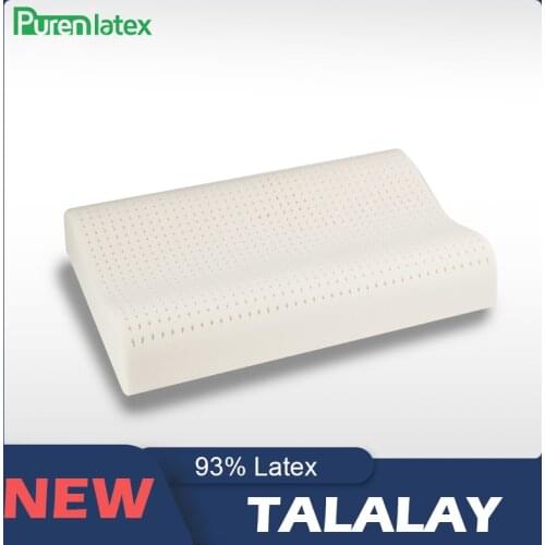 60x40x12x10 TALALAY Process 93.8% Natural Latex Pillow Orthopedic Contour Pillow For Sleep Neck Therapic Soft Pillow