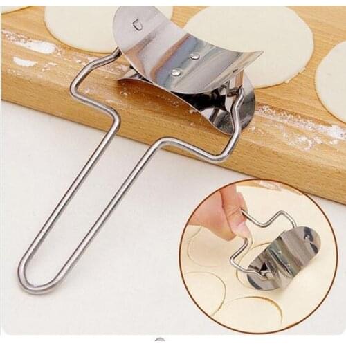 Stainless steel Dough Press Pie Ravioli Dumpling Maker Mould Cooking Pastry Tools Circle Dumpling Device Dumpling Making Machine