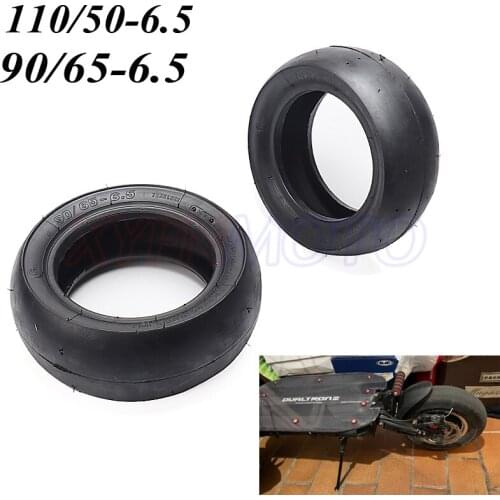 Slick Tyre 90/65-6.5 Front 110/50-6.5 Rear Tubeless Vacuum Tire for 47cc 49cc Mini Pocket Bike Motorcycle Accessories