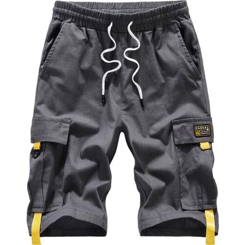 Shorts Large Size 2021 Summer Streetwear Male Bermuda Cargo Side Pockets Plus Size 7XL 8XL 9XL Knee Length Mens Cotton Shorts