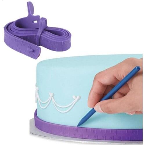 Silicone Cake Tape Cake Border Measuring Ruler Fondant Cake Decoration Cake Dividing Ruler Tools Sugar Craft Molds Bakeware