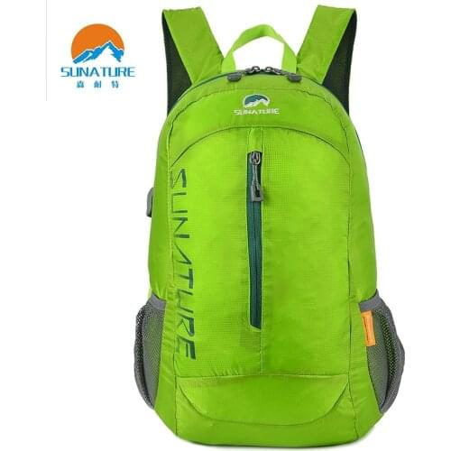 Sunature Outdoor Mountaineering Folding Pack Sports Leisure Pack Water Proof Wearable Backpacks Men and Women Travel Shoulder