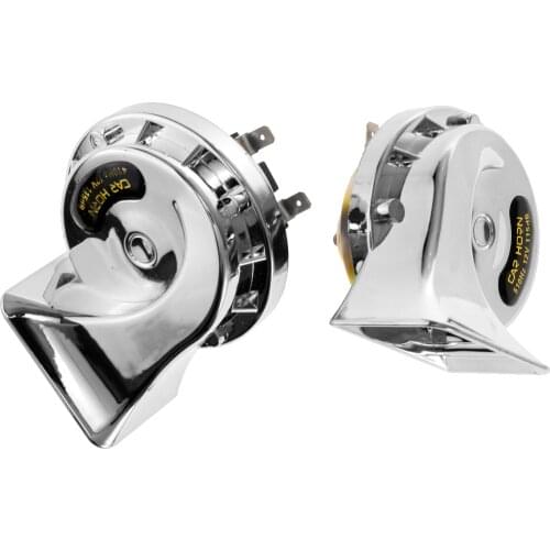 2x Loud Dual-tone Snail Horn Universal Fit For Car 12V 115dB Loudspeaker