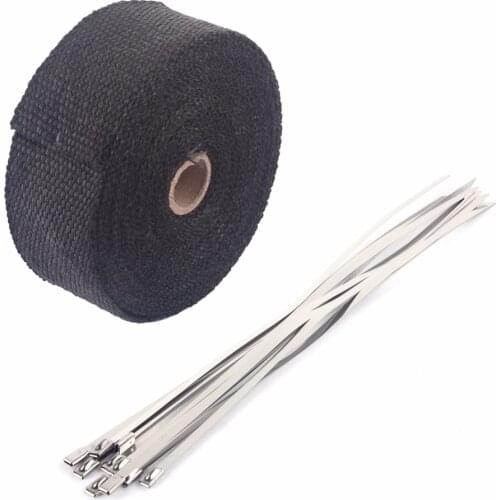 Overseas 10m Insulating Wrap elbow band exhaust manifold tape roll 5cm Heat protection New