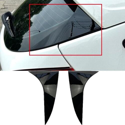 2Pcs Rear Window Spoiler Side Wing Cover For Ford Focus Hatchback 2014 2015 2016 2017 2018 Car Stlying