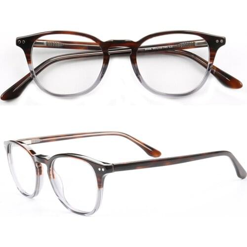 Women Round eyeglasses frames men Fashion fullrim Optical Myopia eyeglass frame Acetate Prescription glasses frames 8098