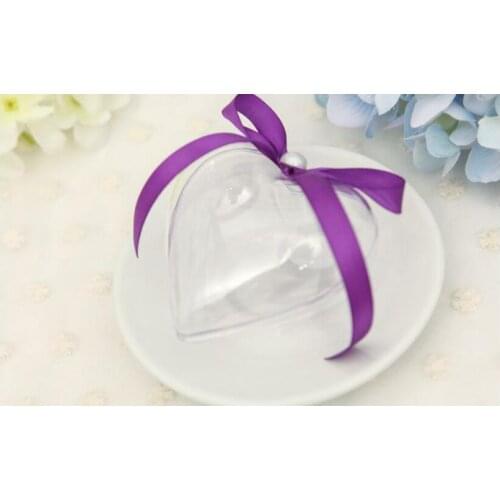 100MM Heart-Shape Transparent Christmas Ball Wedding Party Decoration Ball Plastic Ball Ornaments