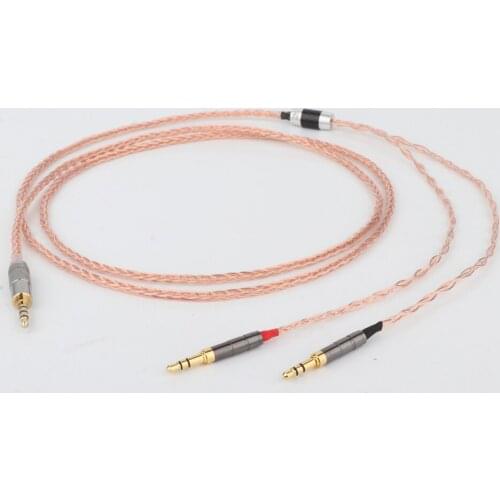3.5mm to 2*3.5mmTRRS Balanced 8 Core Litz Braid Headphone Upgrade Cable
