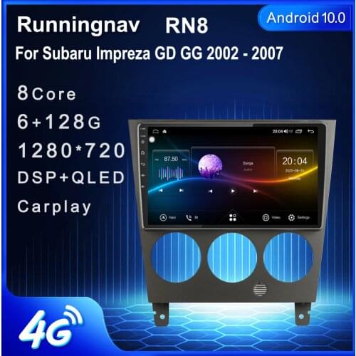 4G LTE Android 10.1 For Subaru Impreza GD GG 2002 - 2007 Car Radio Multimedia Video Player Navigation GPS RDS no dvd