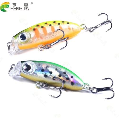 6 Colors New Mini Small Submerged Long Shot Mino Lure 4.2CM/2.7G Black Nickel Reinforced Hook Wobbler Bait Fishing Predator Bait