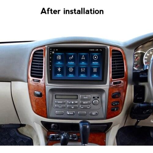 Car Radio Multimedia Video Player Android 10.0 2din For Toyota Land Cruiser LC 100 2002 2007 with frame Headunit 1080P Video