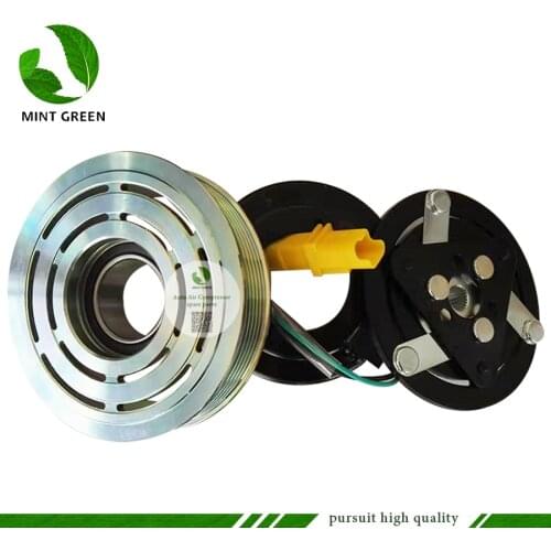 Sd6v12 Car Compressor Clutch ForPeugeot 206 307 for Citroen Fiat 9655191580 9684480480 9800822280 6453XJ 6453QG 6453QE 6453QH