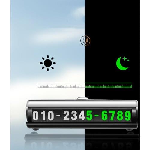 Car Style Telephone Number Plate Phone Number Card Parking Card Temporary Parking Stopping Phone Number Plate Car Accessories
