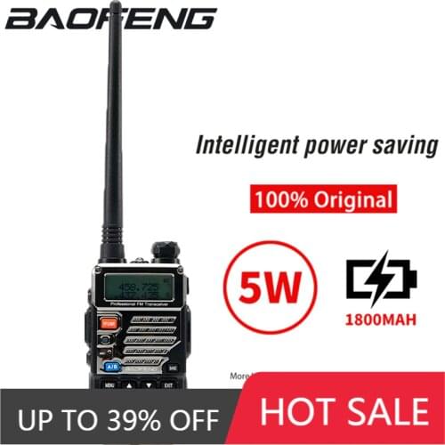 Baofeng Uv-5r Plus Baofeng UV-5RE1800mAh Walkie Talkie True High Power 5 Watts Powerful 10 KM Walkie Talkie Two Way Car Radio