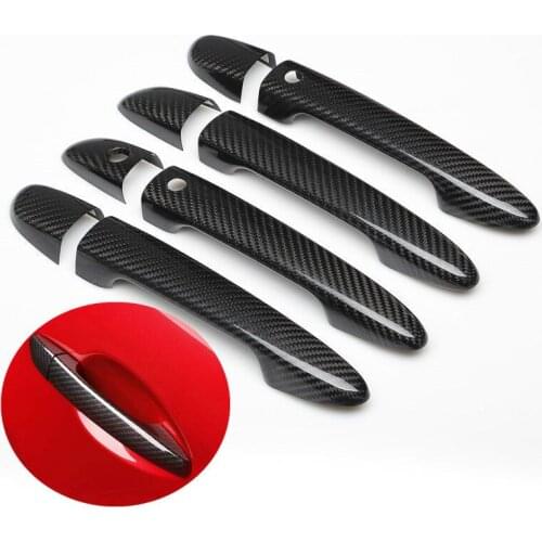For Mazda 6 Atenza 2013 -2019 Styling Carbon Fiber Chrome Car Door Handle Cover Car Accessories
