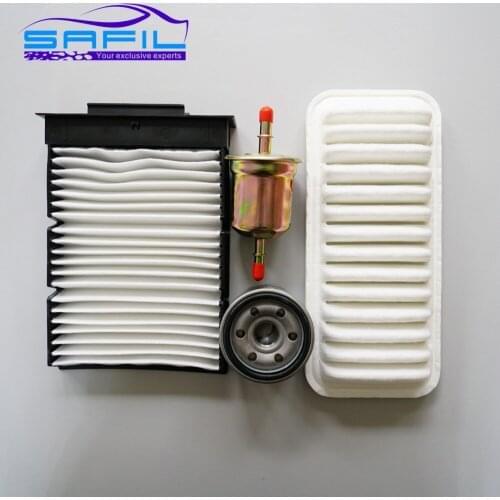Geely Panda 1.0 BYD F0 air filter+ cabin air filter + oil filter+ fule filter 17801-23030 15601-87703 BYDLK-8101014 BYD8121003-A