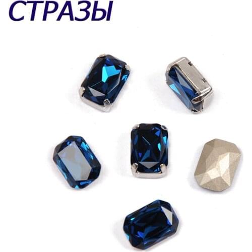 Crystal Montana Glass Crystal Material With Silver /Gold Claw Setting Nice Colors Sew on Rhinestone Beads DIY Bags Wedding Dress