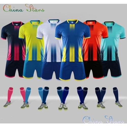 Survetement Football Kits Kids Adult Soccer Jerseys Set Football Kit Men child Futbol Training Uniforms sets Sport Shirts JG6316