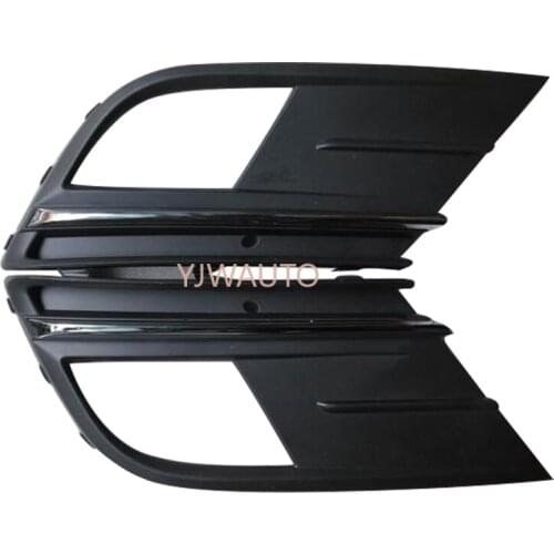 Fog Lamp Cover For Volkswagen VW Jetta MK5 2015~2017 Fog Light Cover Vent Car Grille Auto Front Bumper Driving Lamp Cover