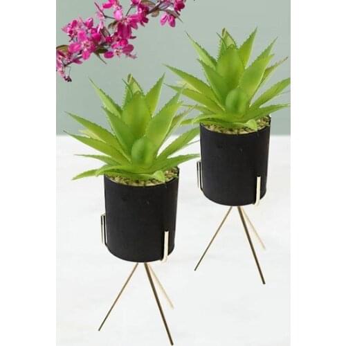 Kitchen Love 2'li Metal Pedestal Glass candle Holder Flower Pot Black candle and candlestick свеча и подсвечник vela y candelero