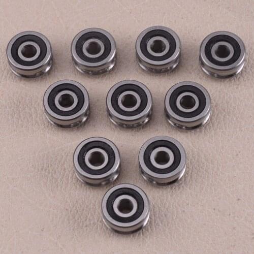LETAOSK 10pcs SG15 U Groove Fit For Dual Row Sealed Ball Track Guide Bearing Textile Machine