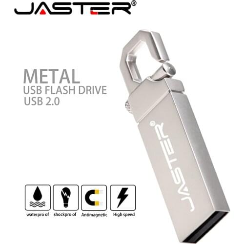 Custom LOGO Metal Key Chain USB 2.0 Flash Drive 4G 8G 16G 32GB 64GB 128G Gifts Pen Drives 100% Real Capacity Memory Stick U Disk